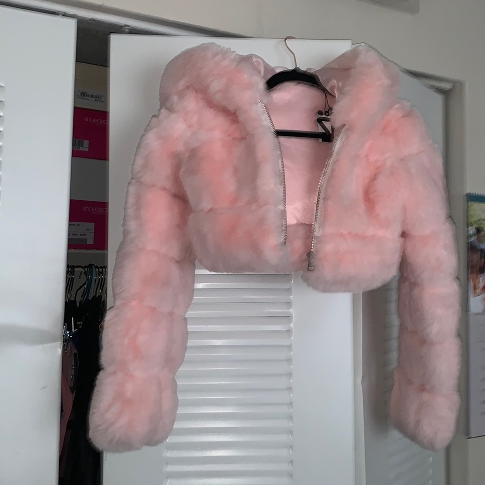 Xs crop puffer jacket